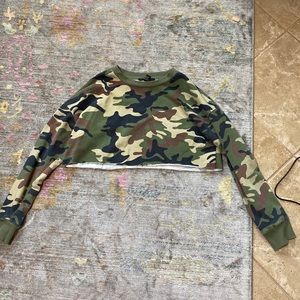 Army crop top.